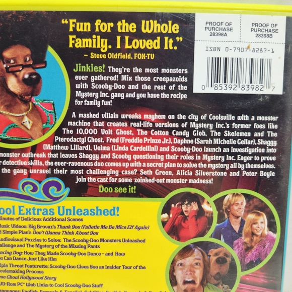 Scooby Doo 2: Monsters Unleashed (DVD, 2004) - Picture 5 of 6